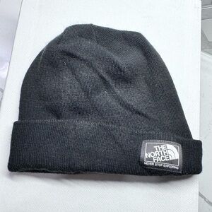 All Black North Face Beanie